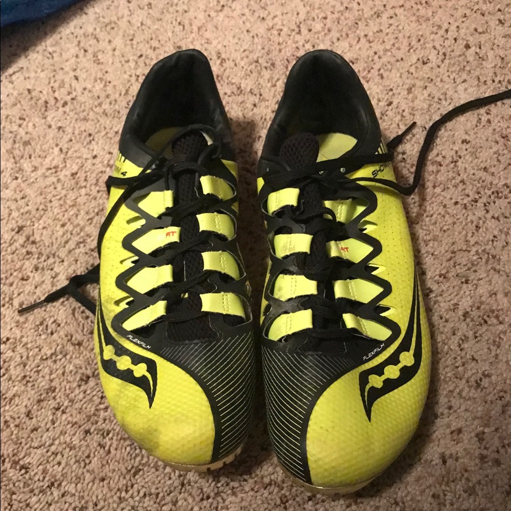 Gold track spikes